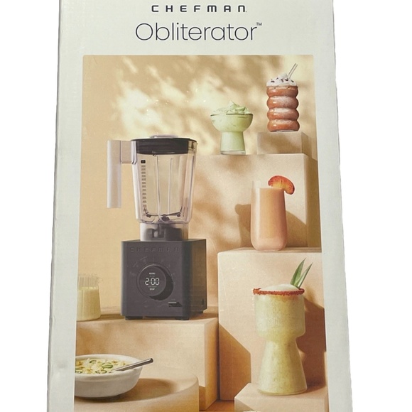 Chefman Obliterator 48 oz Blender w/ Travel Jar Smoothie Maker Ice Crusher Auto - Picture 3 of 8
